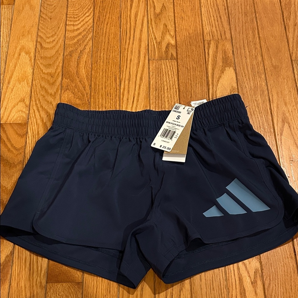Adidas Women's Dark Blue Athletic Shorts NWTS